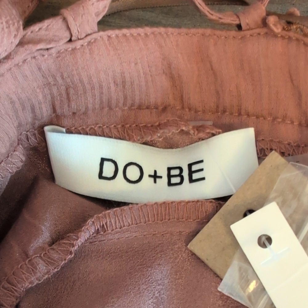 DO+BE Elegant Brown Ruffle Boutique Crop Top NWT S             R265 - Picture 5 of 7